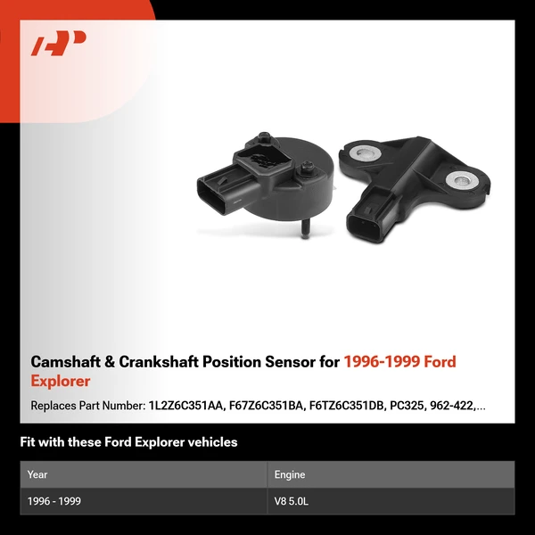 Camshaft & Crankshaft Position Sensor for 1996-1999 Ford Explorer