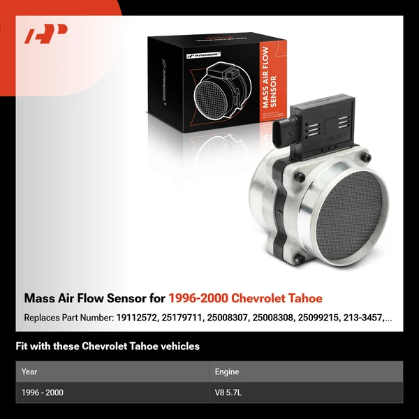 Mass Air Flow Sensor for 1996-2000 Chevrolet Tahoe