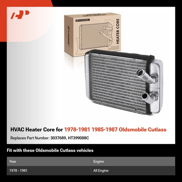 HVAC Heater Core for 1978-1981 1985-1987 Oldsmobile Cutlass
