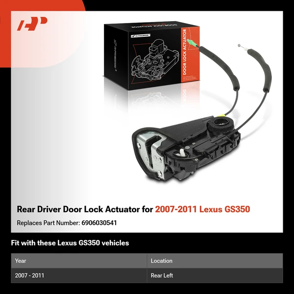 Rear Driver Door Lock Actuator for 2007-2011 Lexus GS350