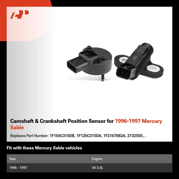 Camshaft & Crankshaft Position Sensor for 1996-1997 Mercury Sable