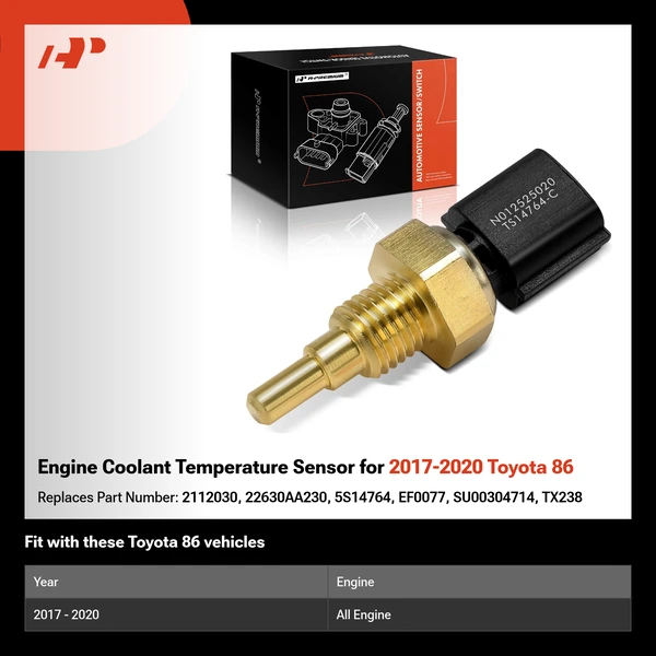 Engine Coolant Temperature Sensor for 2017-2020 Toyota 86