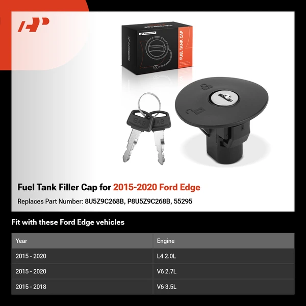 Fuel Tank Filler Cap for 2015-2020 Ford Edge