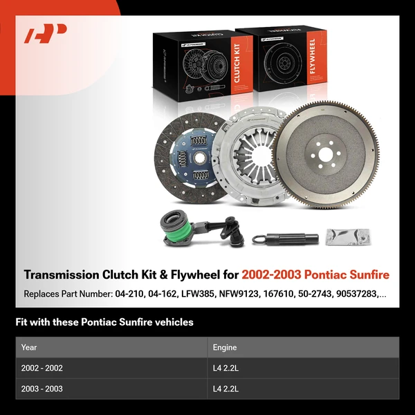 Transmission Clutch Kit & Flywheel for 2002-2003 Pontiac Sunfire