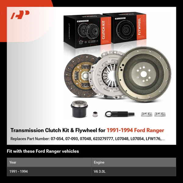 Transmission Clutch Kit & Flywheel for 1991-1994 Ford Ranger