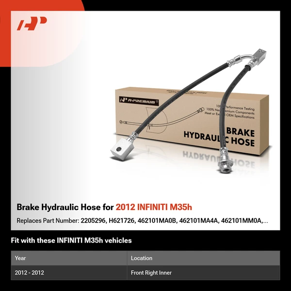 Brake Hydraulic Hose for 2012 INFINITI M35h