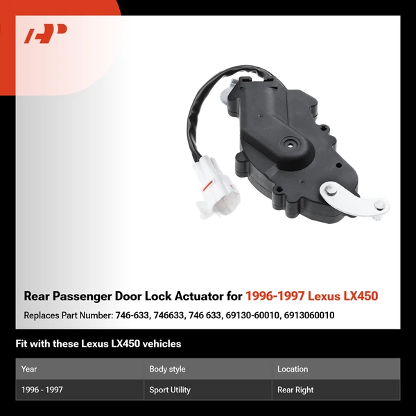 Rear Passenger Door Lock Actuator for 1996-1997 Lexus LX450