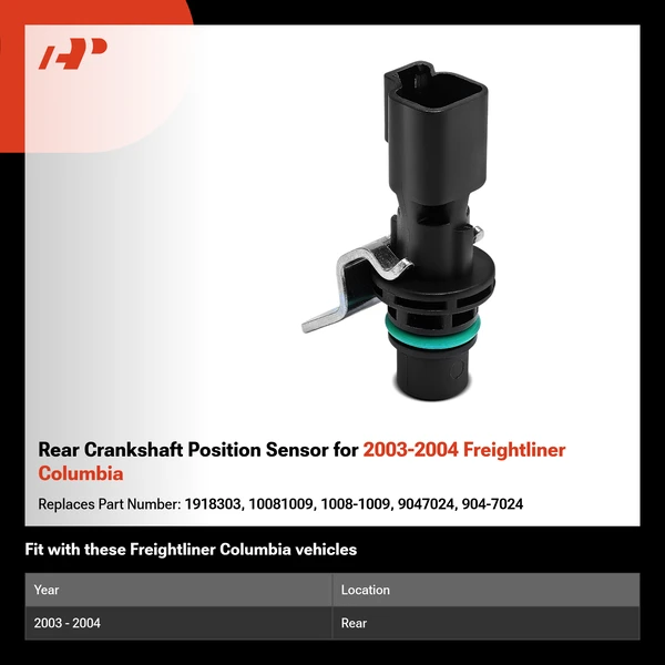 Rear Crankshaft Position Sensor for 2003-2004 Freightliner Columbia