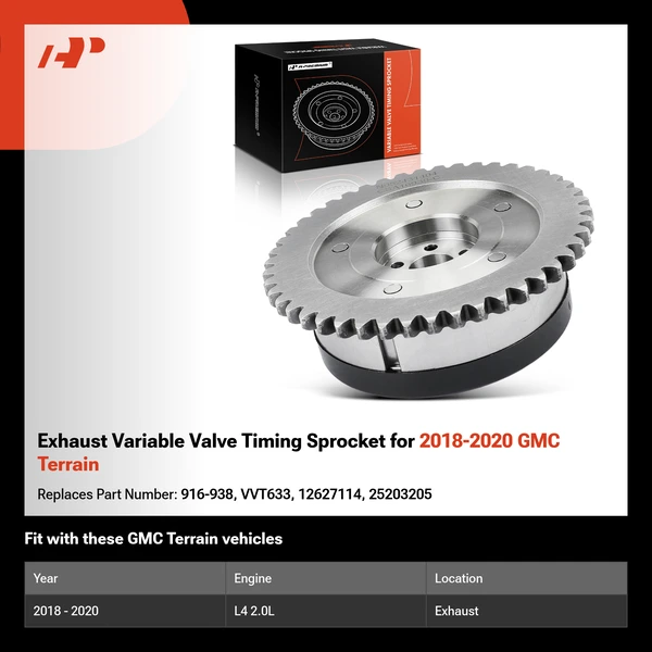 Exhaust Variable Valve Timing Sprocket for 2018-2020 GMC Terrain