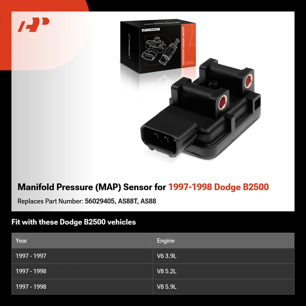 Manifold Pressure (MAP) Sensor for 1997-1998 Dodge B2500
