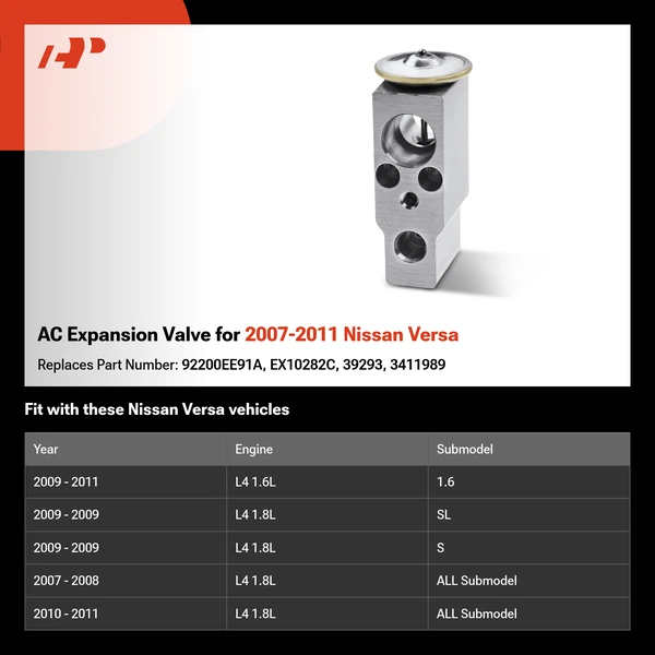 AC Expansion Valve for 2007-2011 Nissan Versa
