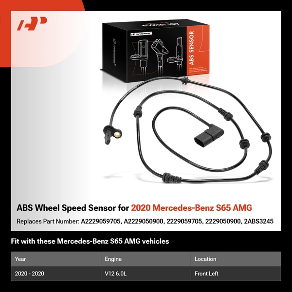 ABS Wheel Speed Sensor for 2020 Mercedes-Benz S65 AMG