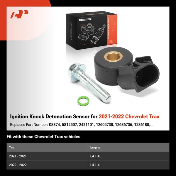 Ignition Knock Detonation Sensor for 2021-2022 Chevrolet Trax