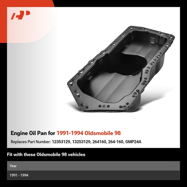 Engine Oil Pan for 1991-1994 Oldsmobile 98