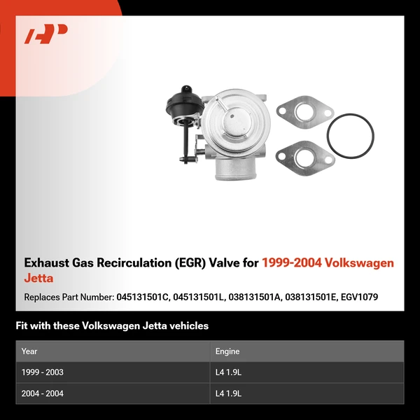 Exhaust Gas Recirculation (EGR) Valve for 1999-2004 Volkswagen Jetta