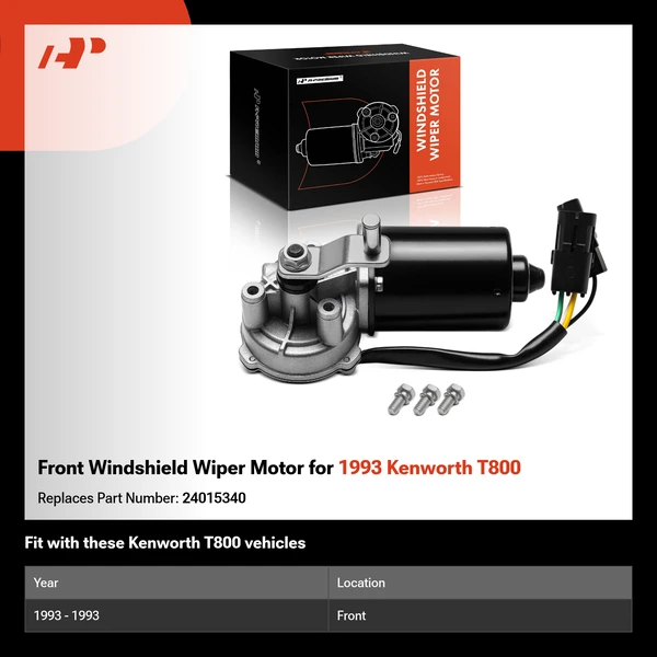 Front Windshield Wiper Motor for 1993 Kenworth T800