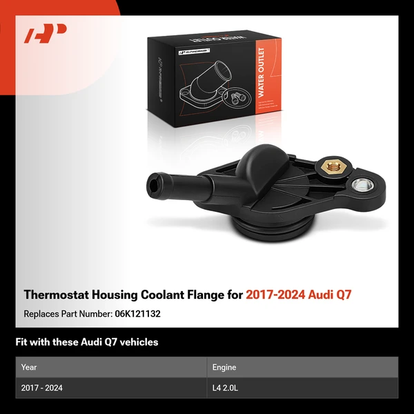 Thermostat Housing Coolant Flange for 2017-2024 Audi Q7