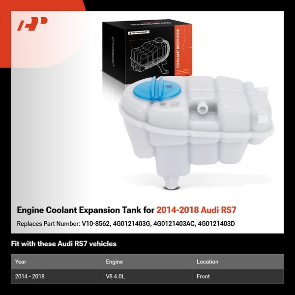 Engine Coolant Expansion Tank for 2014-2018 Audi RS7