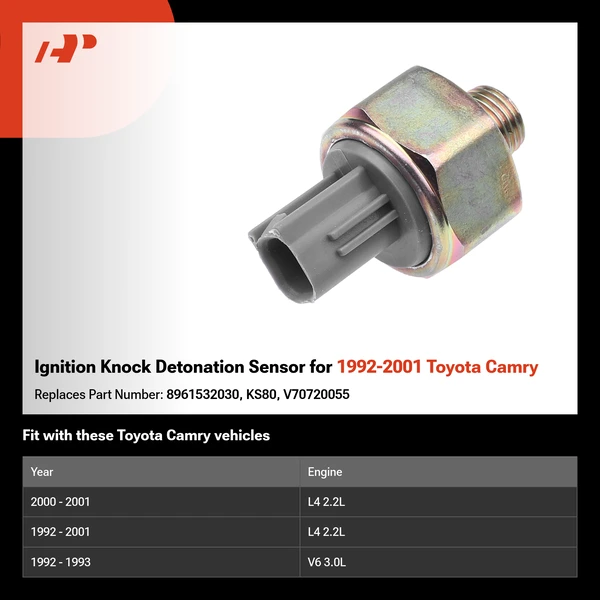 Ignition Knock Detonation Sensor for 1992-2001 Toyota Camry