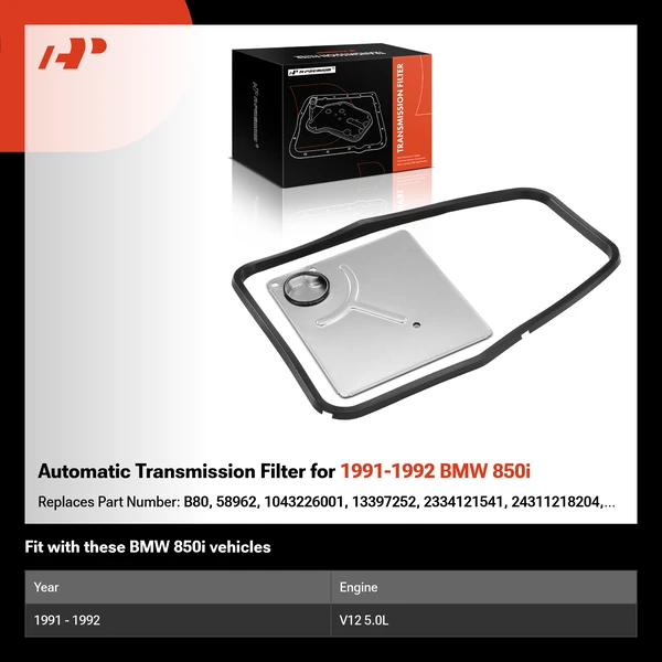 Automatic Transmission Filter for 1991-1992 BMW 850i