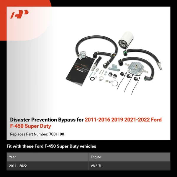 Disaster Prevention Bypass for 2011-2016 2019 2021-2022 Ford F-450 Super Duty