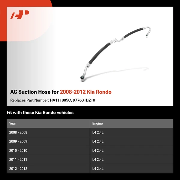 AC Suction Hose for 2008-2012 Kia Rondo