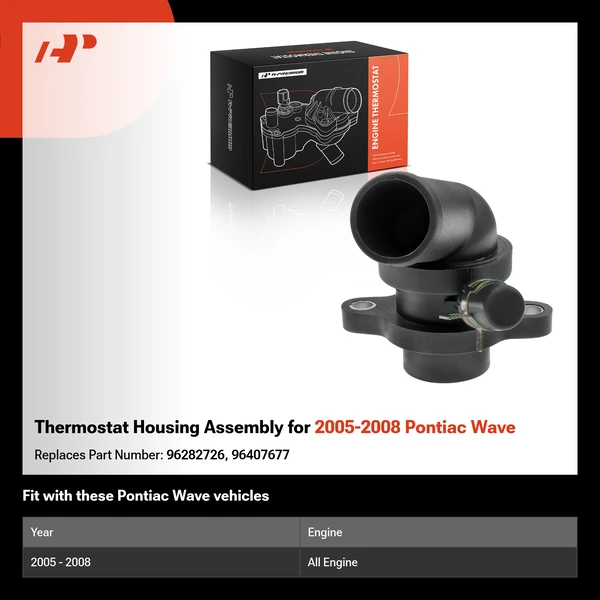 Thermostat Housing Assembly for 2005-2008 Pontiac Wave