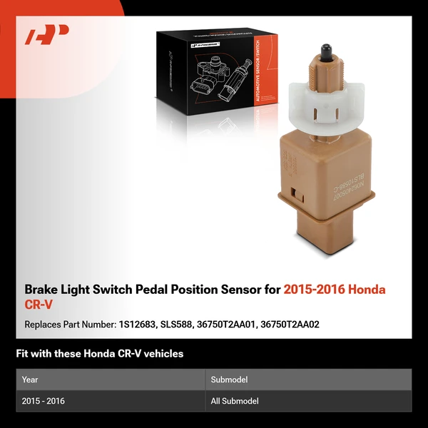 Brake Light Switch Pedal Position Sensor for 2015-2016 Honda CR-V