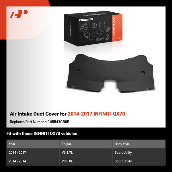 Air Intake Duct Cover for 2014-2017 INFINITI QX70