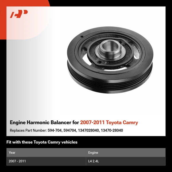 Engine Harmonic Balancer for 2007-2011 Toyota Camry