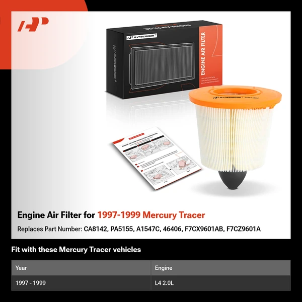 Engine Air Filter for 1997-1999 Mercury Tracer