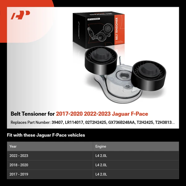 Belt Tensioner for 2017-2020 2022-2023 Jaguar F-Pace