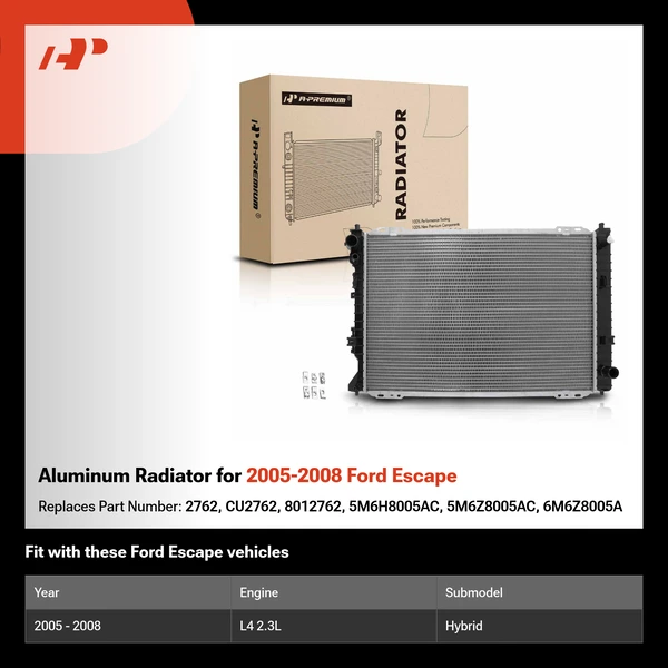 Aluminum Radiator for 2005-2008 Ford Escape