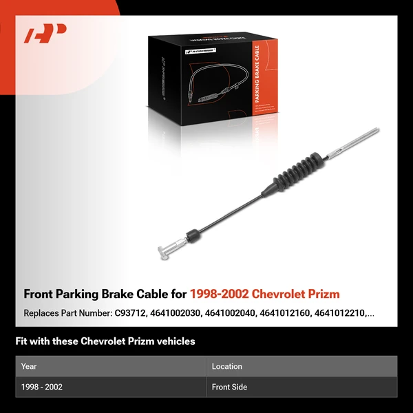 Front Parking Brake Cable for 1998-2002 Chevrolet Prizm