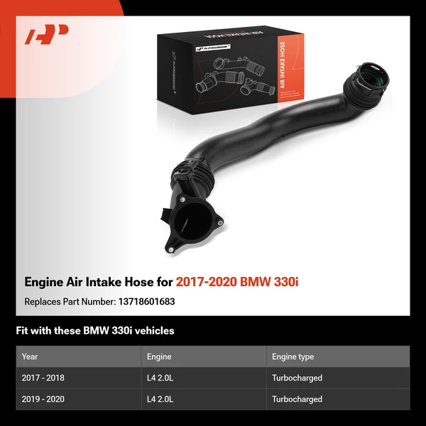 Engine Air Intake Hose for 2017-2020 BMW 330i