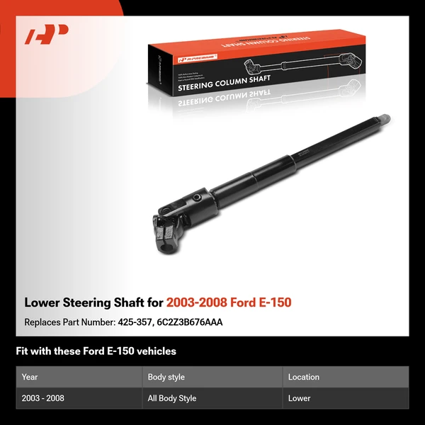 Lower Steering Shaft for 2003-2008 Ford E-150