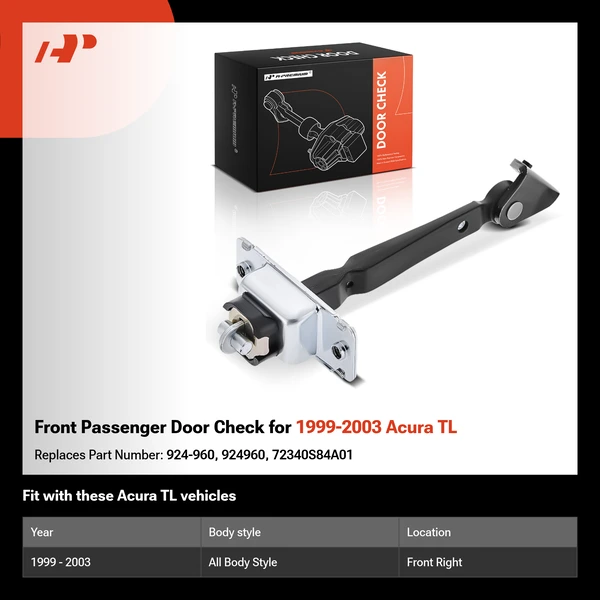 Front Passenger Door Check for 1999-2003 Acura TL