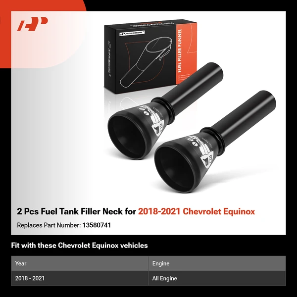 2 Pcs Fuel Tank Filler Neck for 2018-2021 Chevrolet Equinox