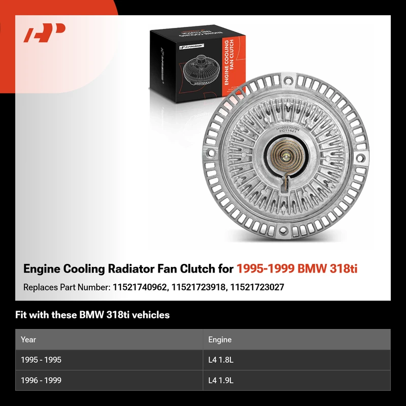 Engine Cooling Radiator Fan Clutch for 1995-1999 BMW 318ti