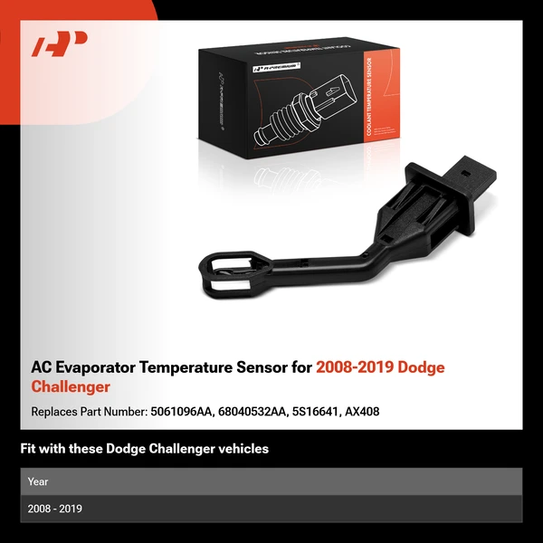 AC Evaporator Temperature Sensor for 2008-2019 Dodge Challenger