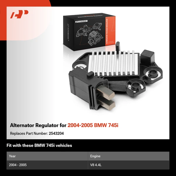 Alternator Regulator for 2004-2005 BMW 745i