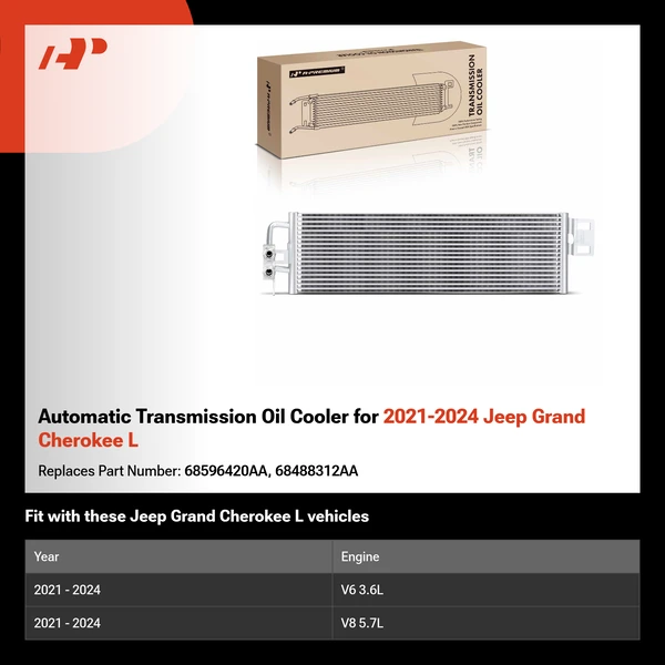 Automatic Transmission Oil Cooler for 2021-2024 Jeep Grand Cherokee L
