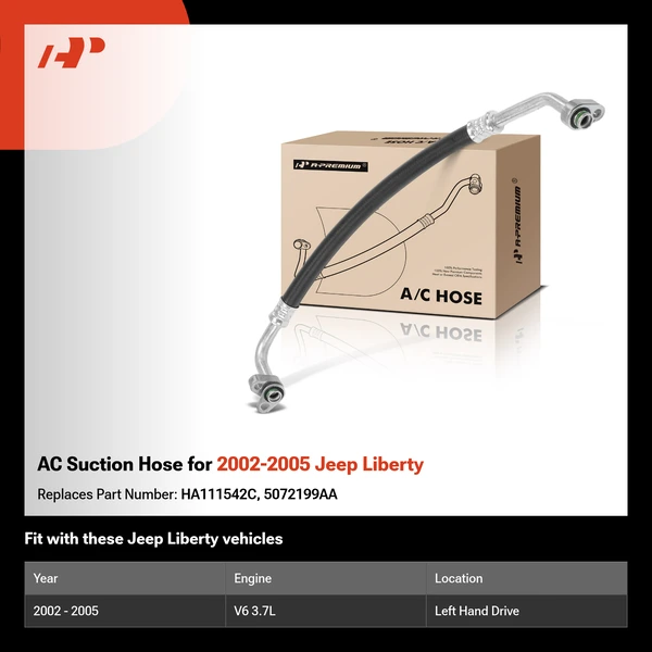 AC Suction Hose for 2002-2005 Jeep Liberty