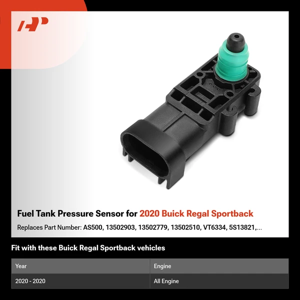 Fuel Tank Pressure Sensor for 2020 Buick Regal Sportback