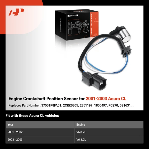 Engine Crankshaft Position Sensor for 2001-2003 Acura CL