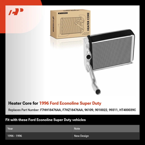 Heater Core for 1996 Ford Econoline Super Duty