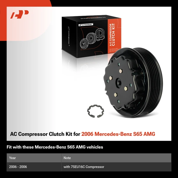 AC Compressor Clutch Kit for 2006 Mercedes-Benz S65 AMG