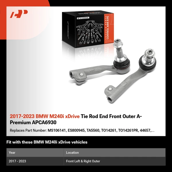 2017-2023 BMW M240i xDrive Tie Rod End Front Outer A-Premium APCA6930