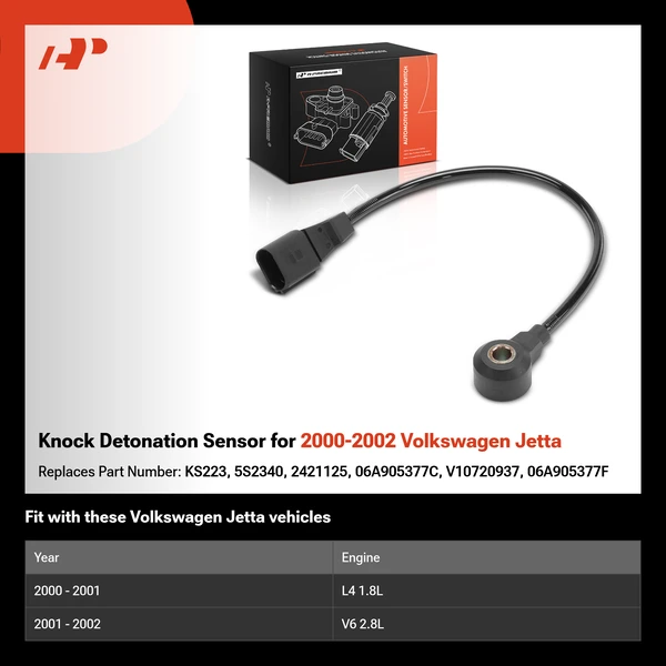 Knock Detonation Sensor for 2000-2002 Volkswagen Jetta