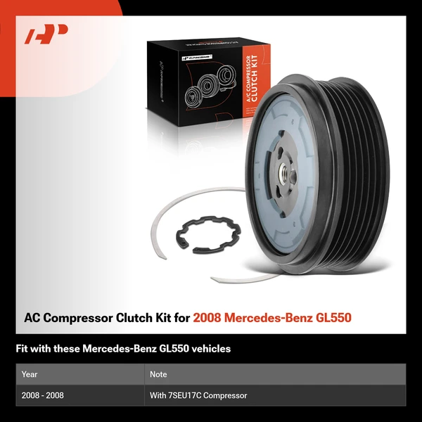AC Compressor Clutch Kit for 2008 Mercedes-Benz GL550